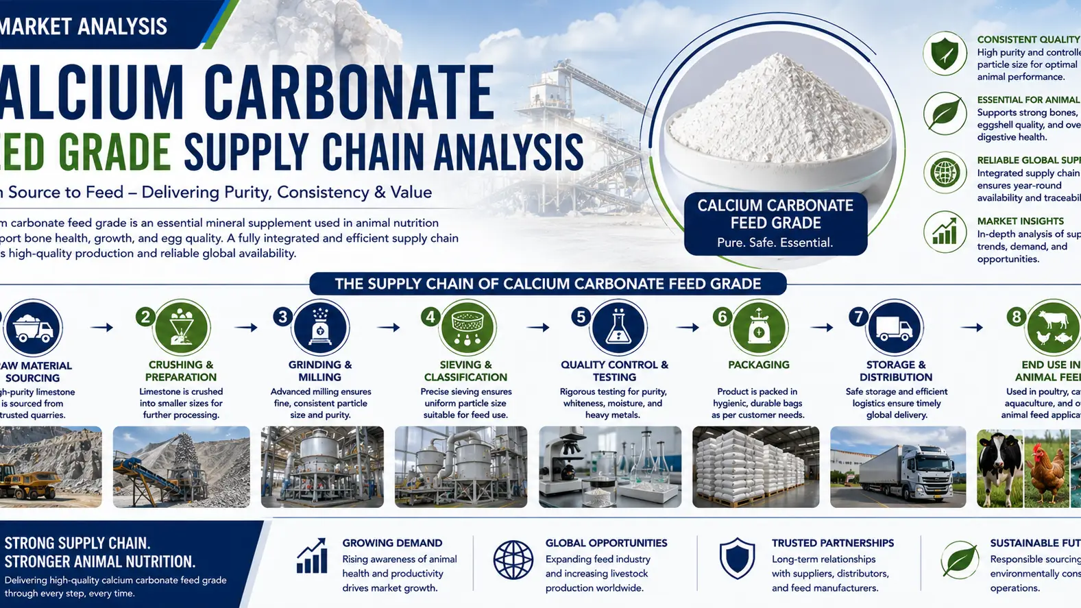 Calcium Carbonate Feed Grade Supply Chain Trends and Market Outlook 2026