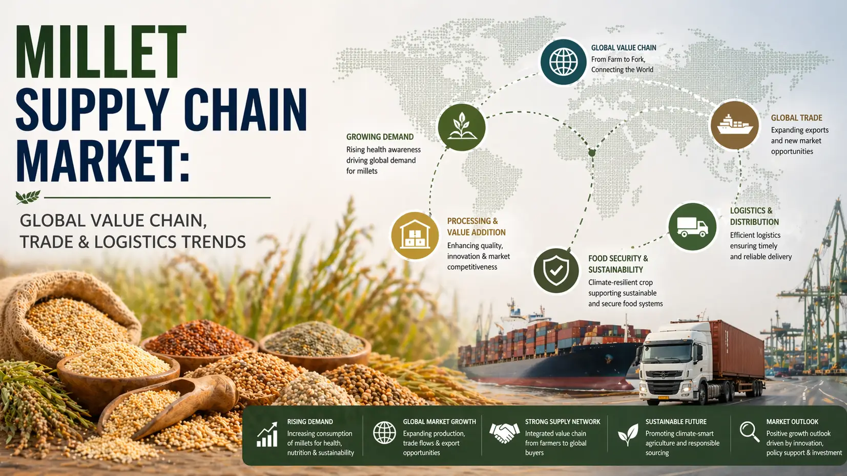 Millet Supply Chain Market: Global Value Chain, Trade & Logistics Trends