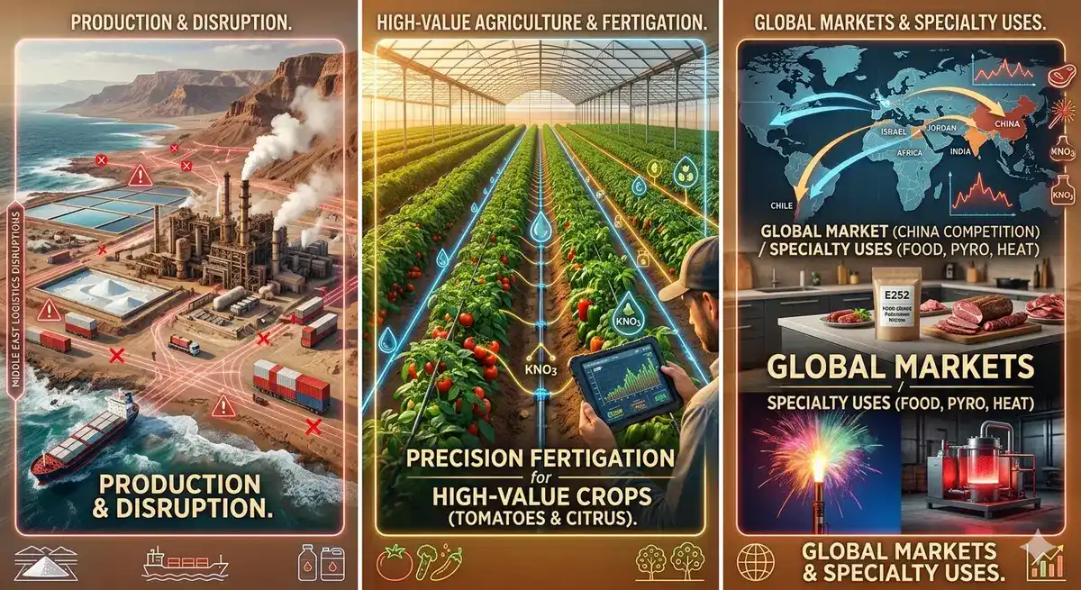 Potassium Nitrate: Fertigation, Food Grade and the High-Value Crop Connection