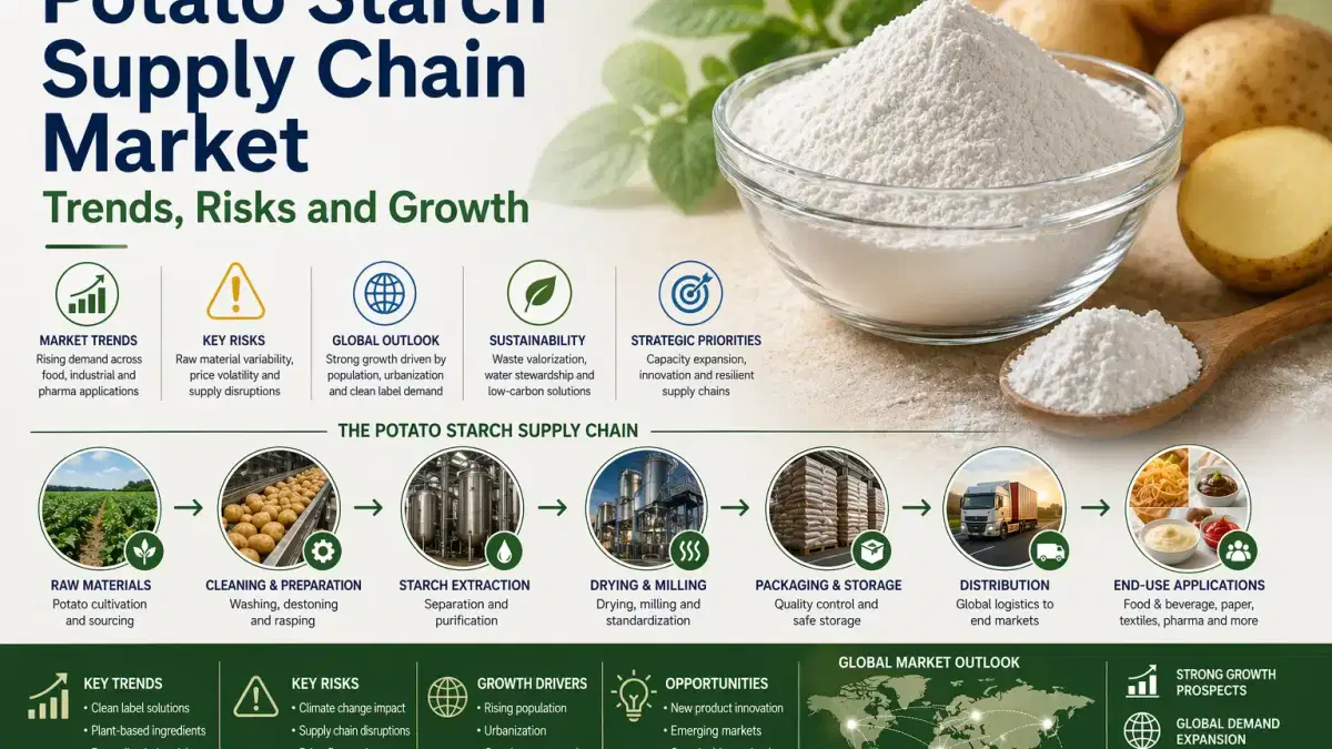 আলু স্টার্চ সাপ্লাই চেইন মার্কেট ট্রেন্ডস, ঝুঁকি